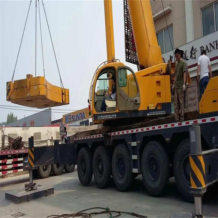 滁州琅琊当地吊车出租|机器吊装|75吨|工厂搬迁服务